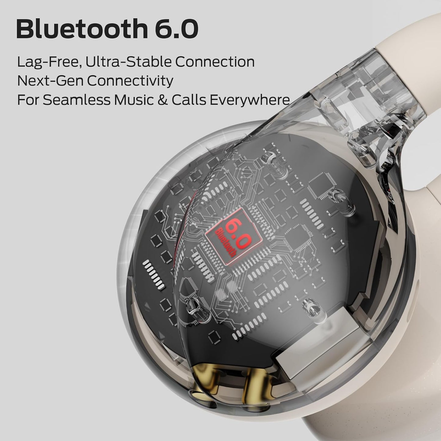 Handsfree Bluetooth Monster AC225, TWS, Svijetlo Krem