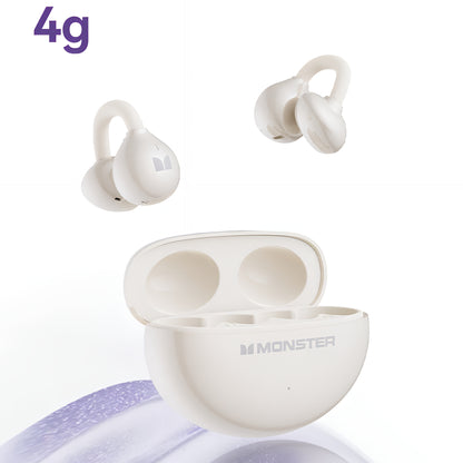 Handsfree Bluetooth Monster AirClip AC200, TWS, Svijetlo Krem