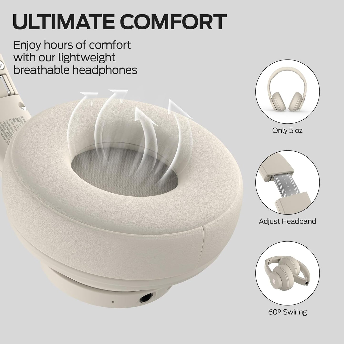 Handsfree Bluetooth Monster Mission 100, MultiPoint, A2DP, ANC, Bijela