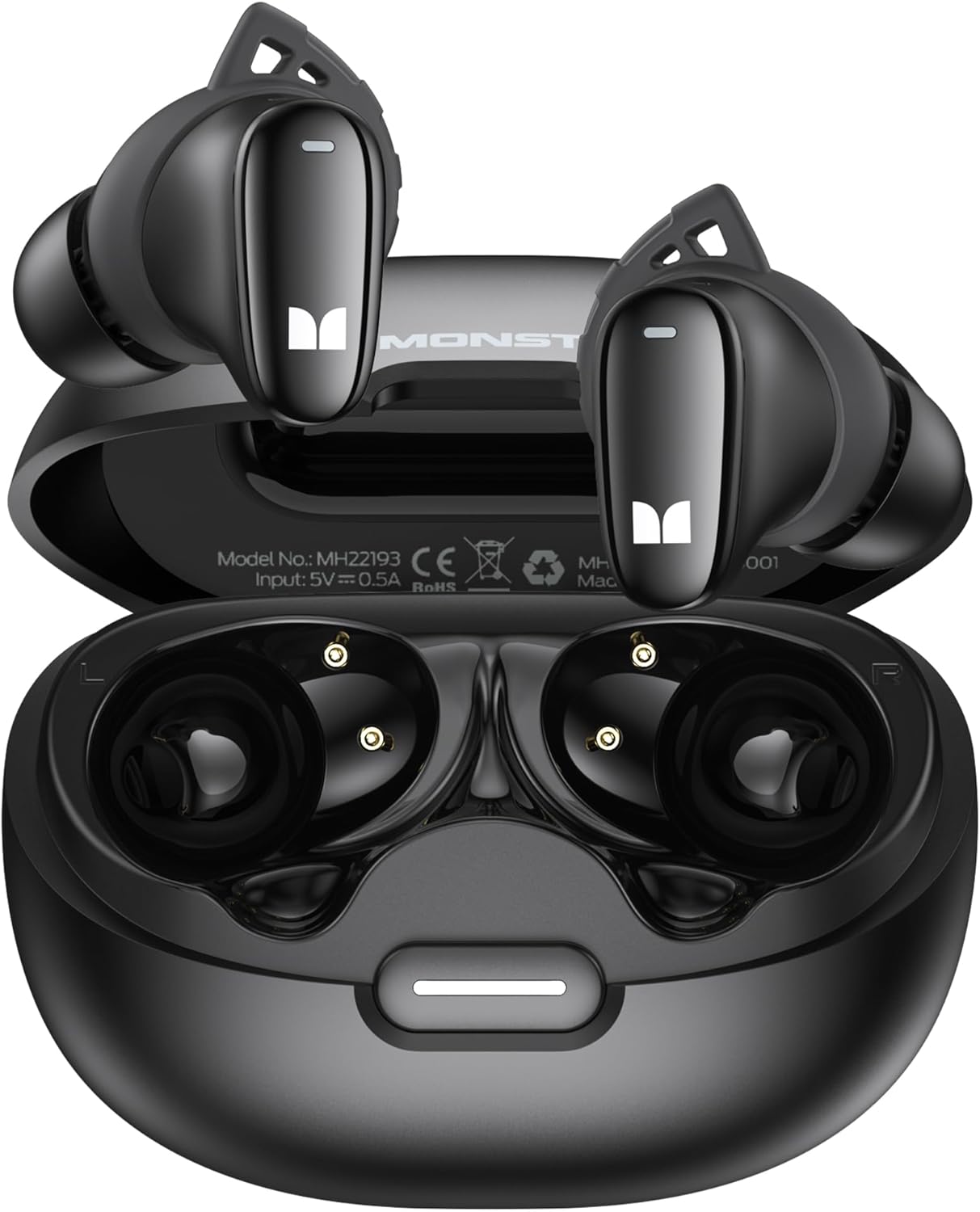 Handsfree Bluetooth Monster N-Lite 206, TWS, Crna