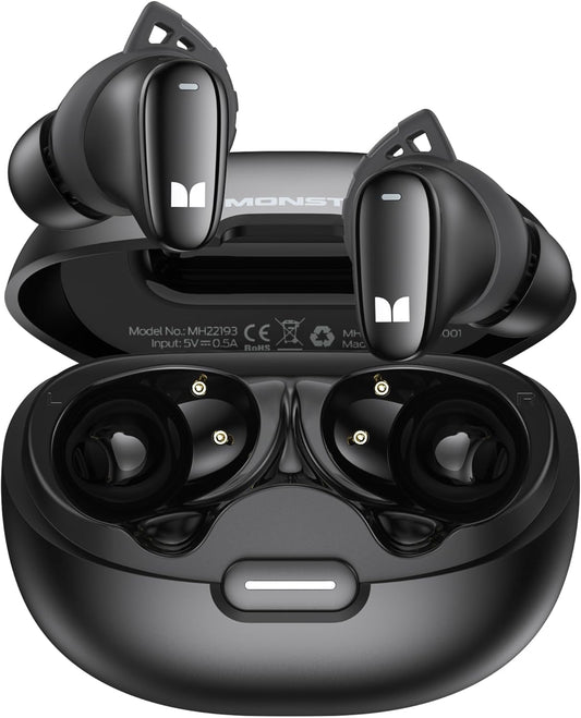 Handsfree Bluetooth Monster N-Lite 206, TWS, Crna