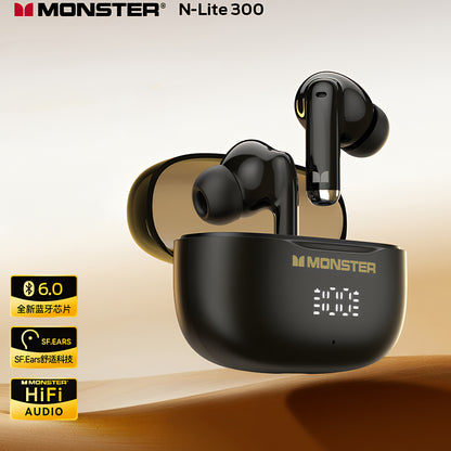 Handsfree Bluetooth Monster N-Lite 300, TWS, Crna