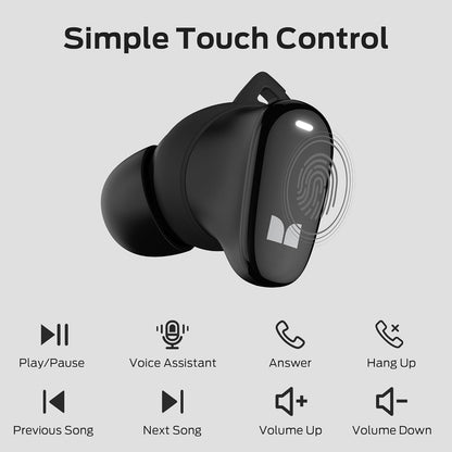 Handsfree Bluetooth Monster N-Lite 206, TWS, Crna