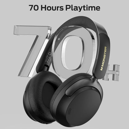 Handsfree Bluetooth Monster Persona 3rd, MultiPoint, A2DP, ANC, Crna