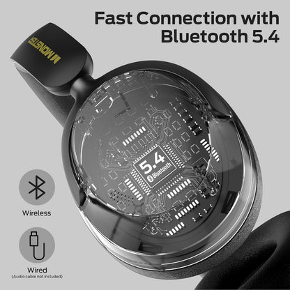 Handsfree Bluetooth Monster Persona 3rd, MultiPoint, A2DP, ANC, Crna
