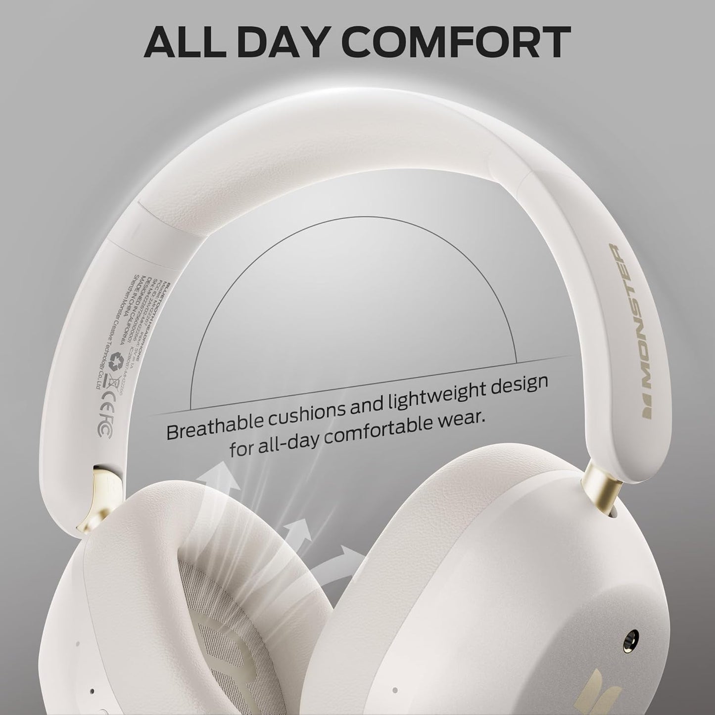 Handsfree Bluetooth Monster Persona 6th, MultiPoint, A2DP, ANC, Bijela