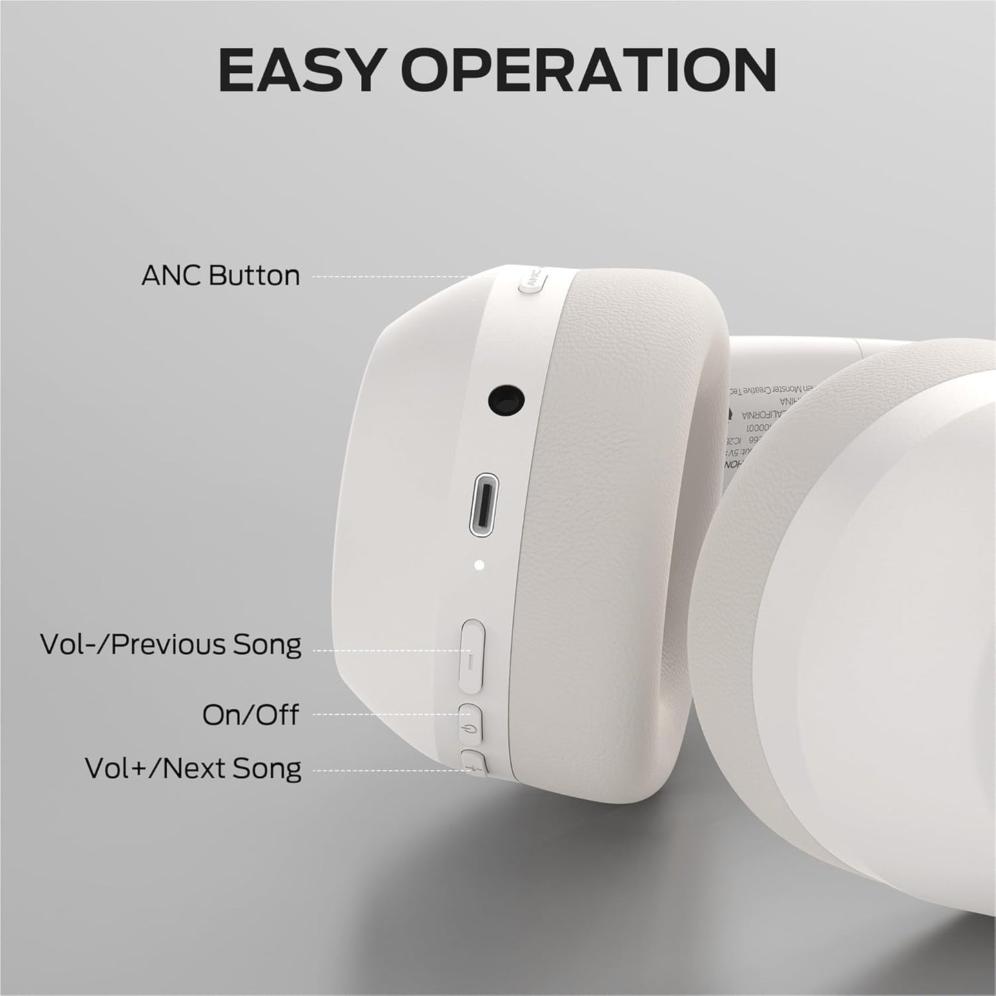 Handsfree Bluetooth Monster Persona 6th, MultiPoint, A2DP, ANC, Bijela