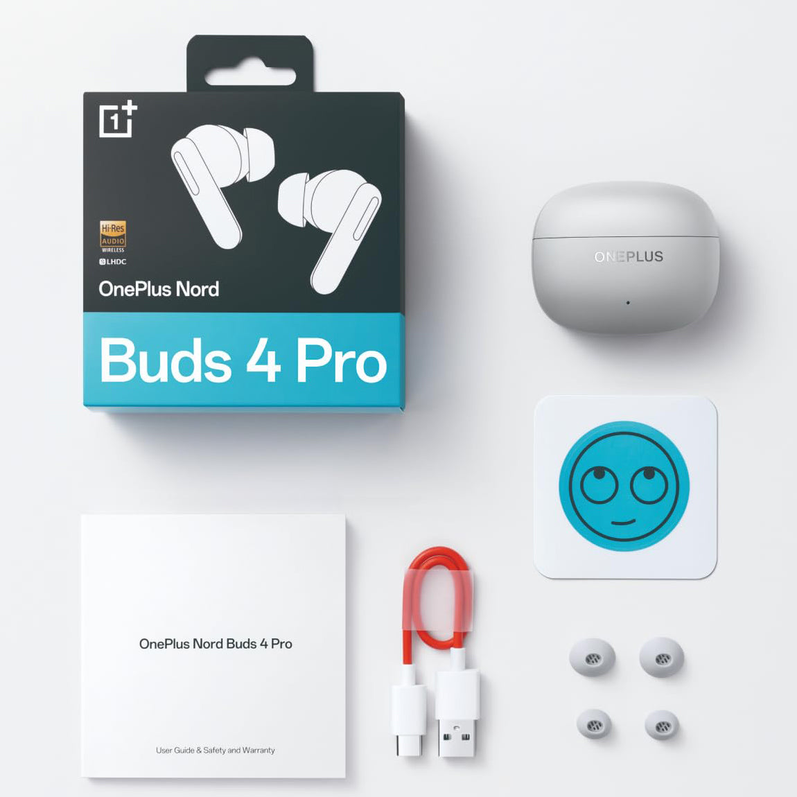 Handsfree Bluetooth OnePlus Nord Buds 4 Pro, Siva 5481159287
