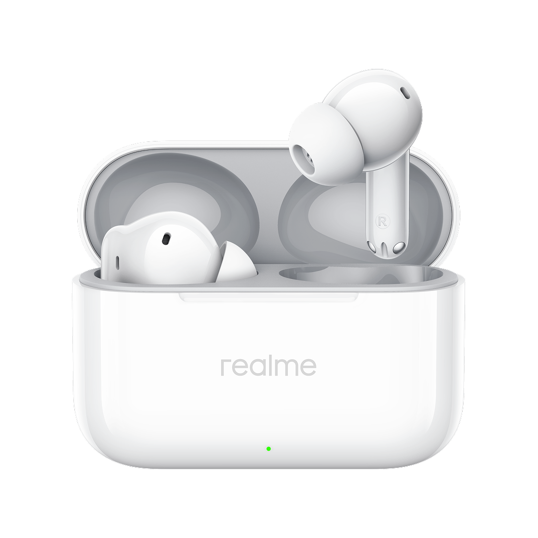 Handsfree Bluetooth Realme Buds T200, TWS, ANC, MultiPoint, Bijeli