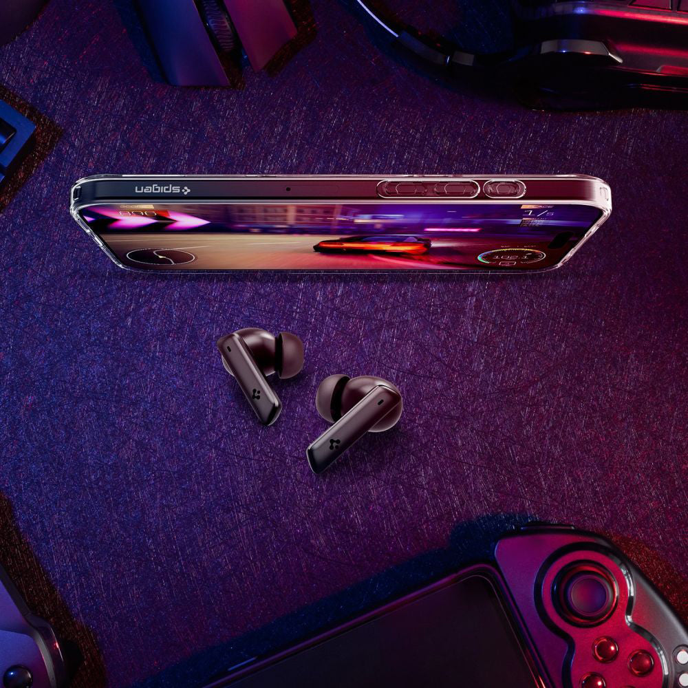 Handsfree Bluetooth Spigen SA2402, TWS, ANC, Crni