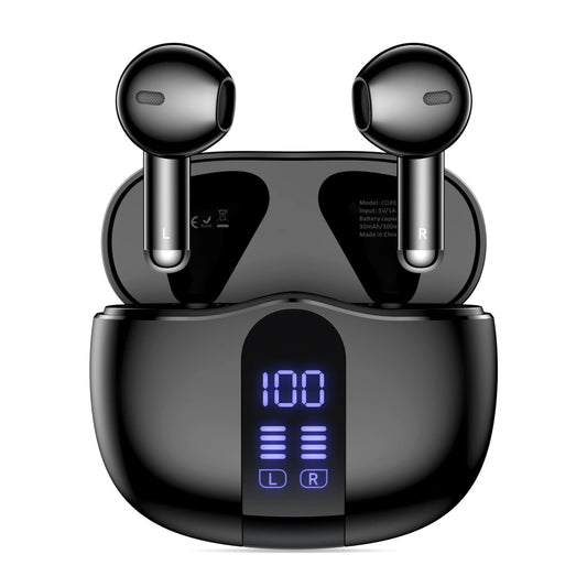 Handsfree Bluetooth Tech-Protect Ultraboost Core G2, TWS, Crna