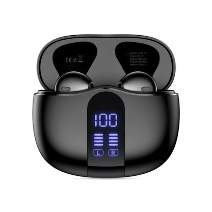 Handsfree Bluetooth Tech-Protect Ultraboost Core G2, TWS, Crna