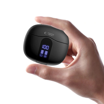 Handsfree Bluetooth Tech-Protect Ultraboost Core G2, TWS, Crna