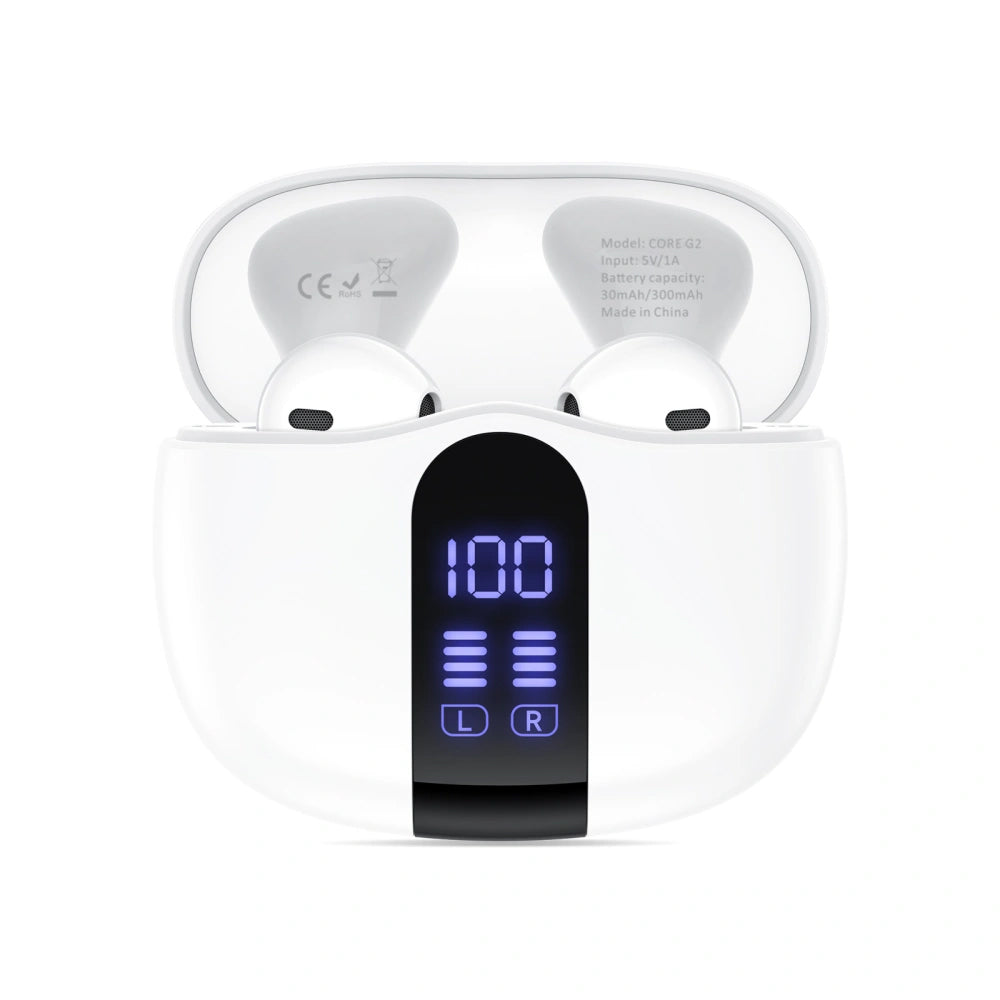 Handsfree Bluetooth Tech-Protect Ultraboost Core G2, TWS, Bijela