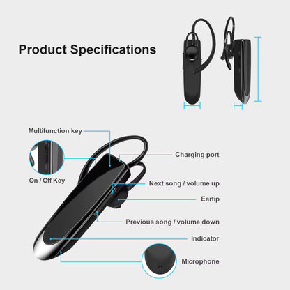 Handsfree Bluetooth Techsuit CB1 UrbanEar, A2DP, Crni