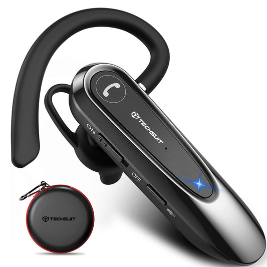 Handsfree Bluetooth Techsuit CB2 AirTalk, A2DP, Crni