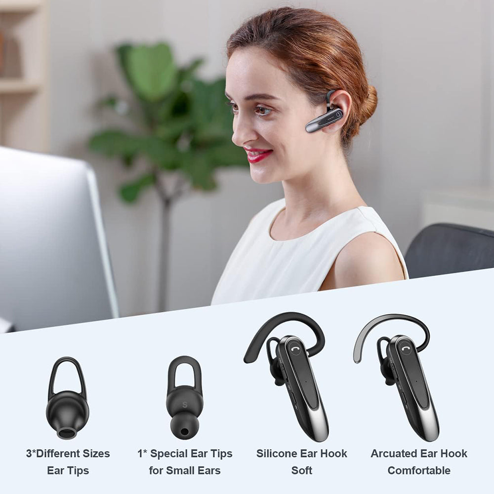 Handsfree Bluetooth Techsuit CB2 AirTalk, A2DP, Crni