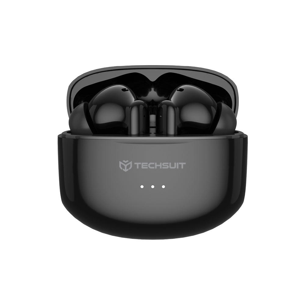 Handsfree Bluetooth Techsuit CW1 Audira Pro, TWS, ANC, Crni