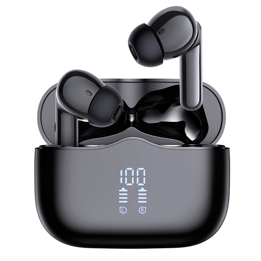 Handsfree Bluetooth Techsuit CW2 VelarX One, TWS, ANC, Crni