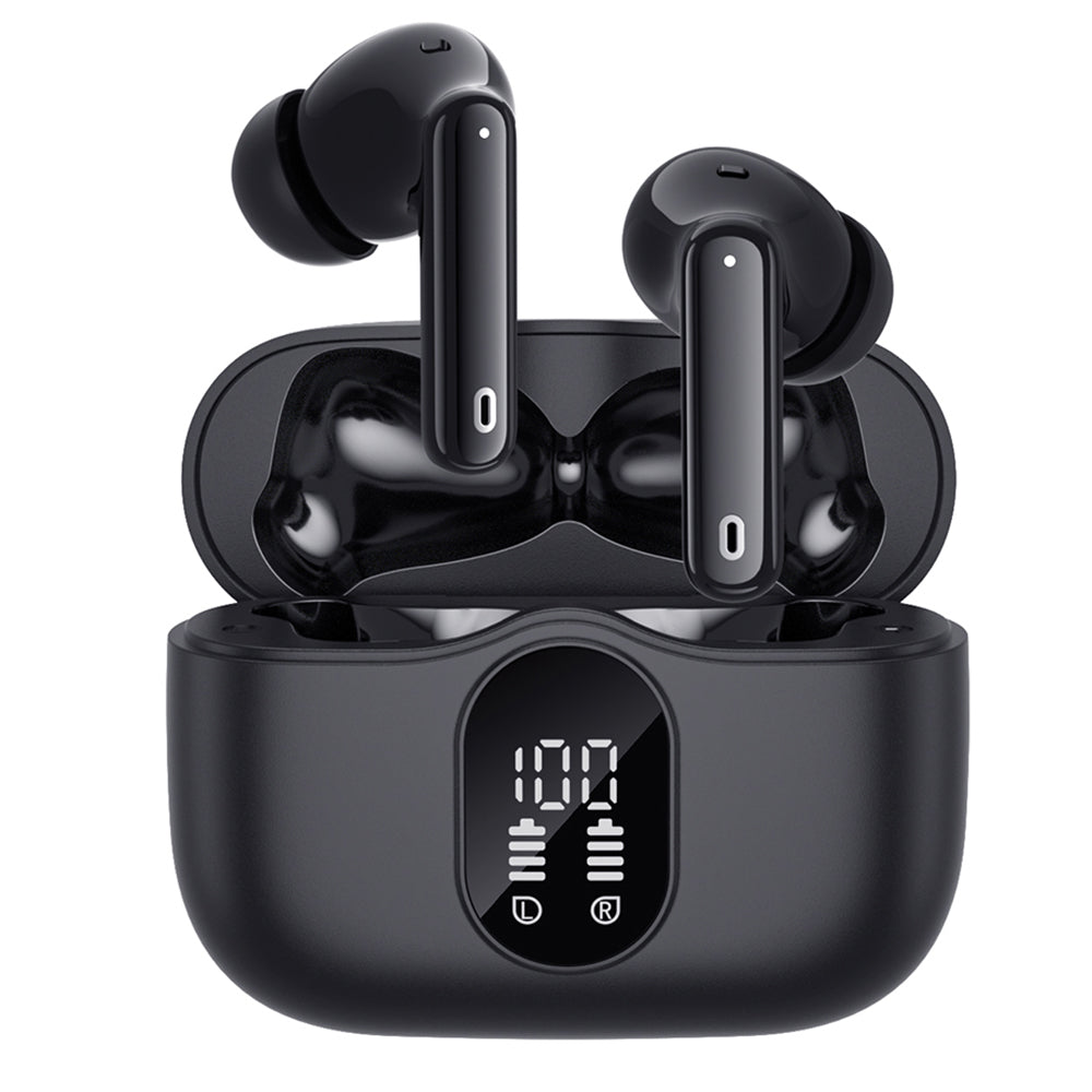 Handsfree Bluetooth Techsuit CW3 WaveBeat 100, TWS, ANC, Crni