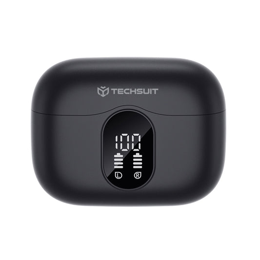 Handsfree Bluetooth Techsuit CW3 WaveBeat 100, TWS, ANC, Crni