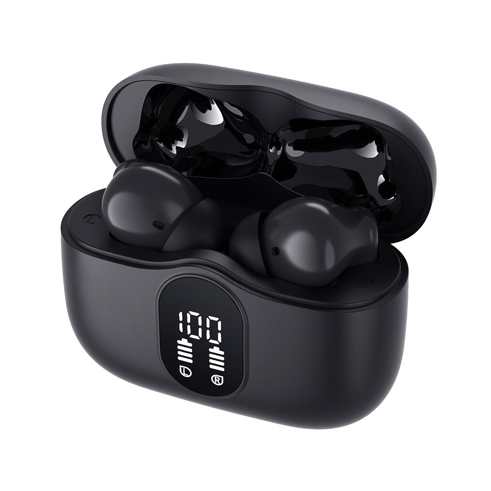 Handsfree Bluetooth Techsuit CW3 WaveBeat 100, TWS, ANC, Crni