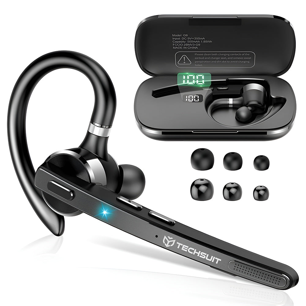 Handsfree Bluetooth Techsuit G9 TalkZen, A2DP, Crni