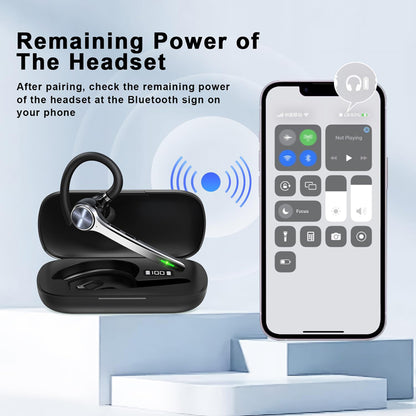 Slušalica Call Center Bluetooth Techsuit Hearyo A6L, Crna