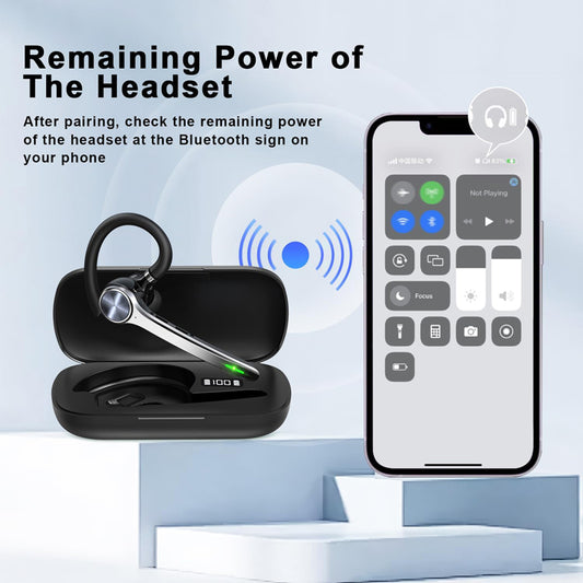 Slušalica Call Center Bluetooth Techsuit Hearyo A6L, Crna