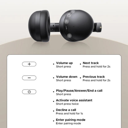 Handsfree Bluetooth UGREEN HiTune Max 2 HP205, MultiPoint, A2DP, ANC, Crni