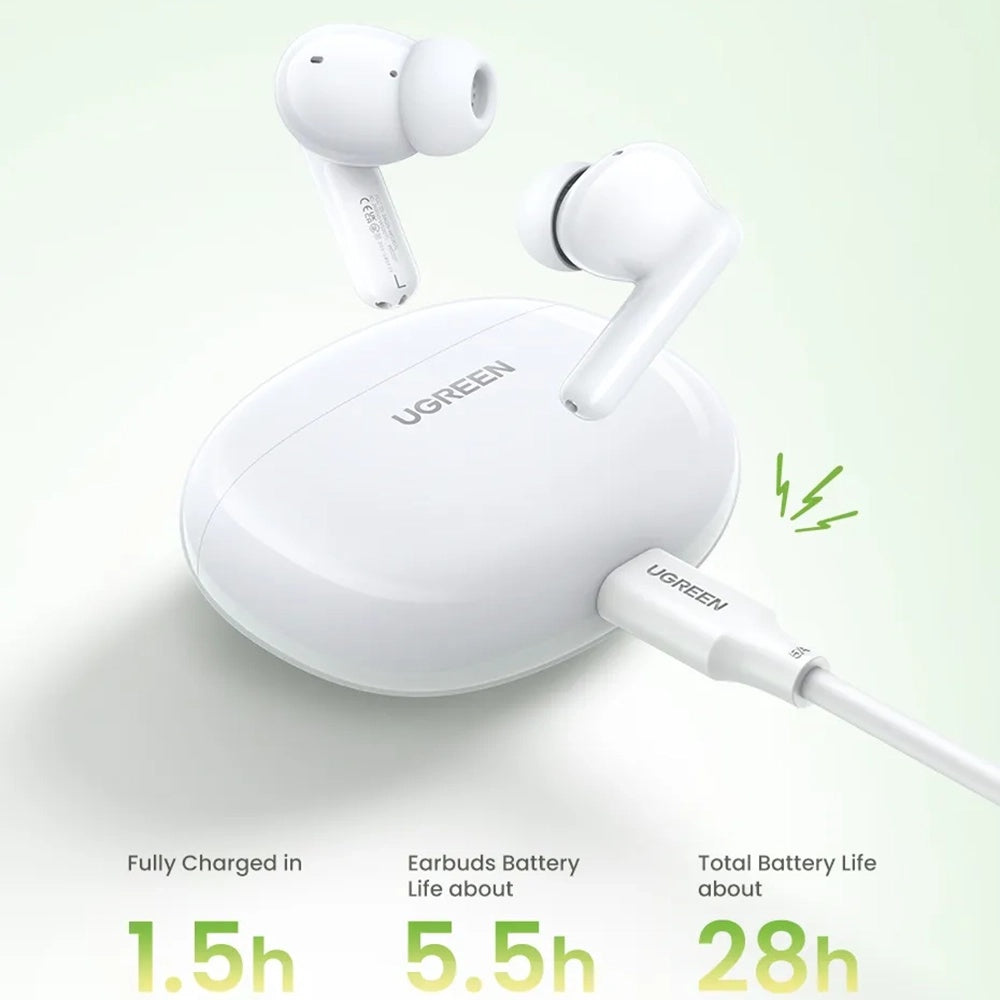 Handsfree Bluetooth UGREEN HiTune P3 WS207, TWS, MultiPoint, Bijeli