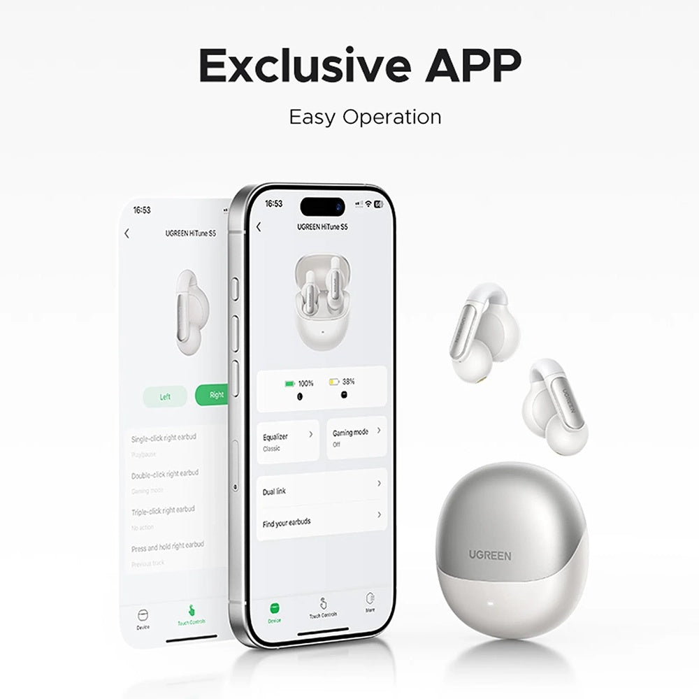 Handsfree Bluetooth UGREEN HiTune S5 True WS210, TWS, Bijeli