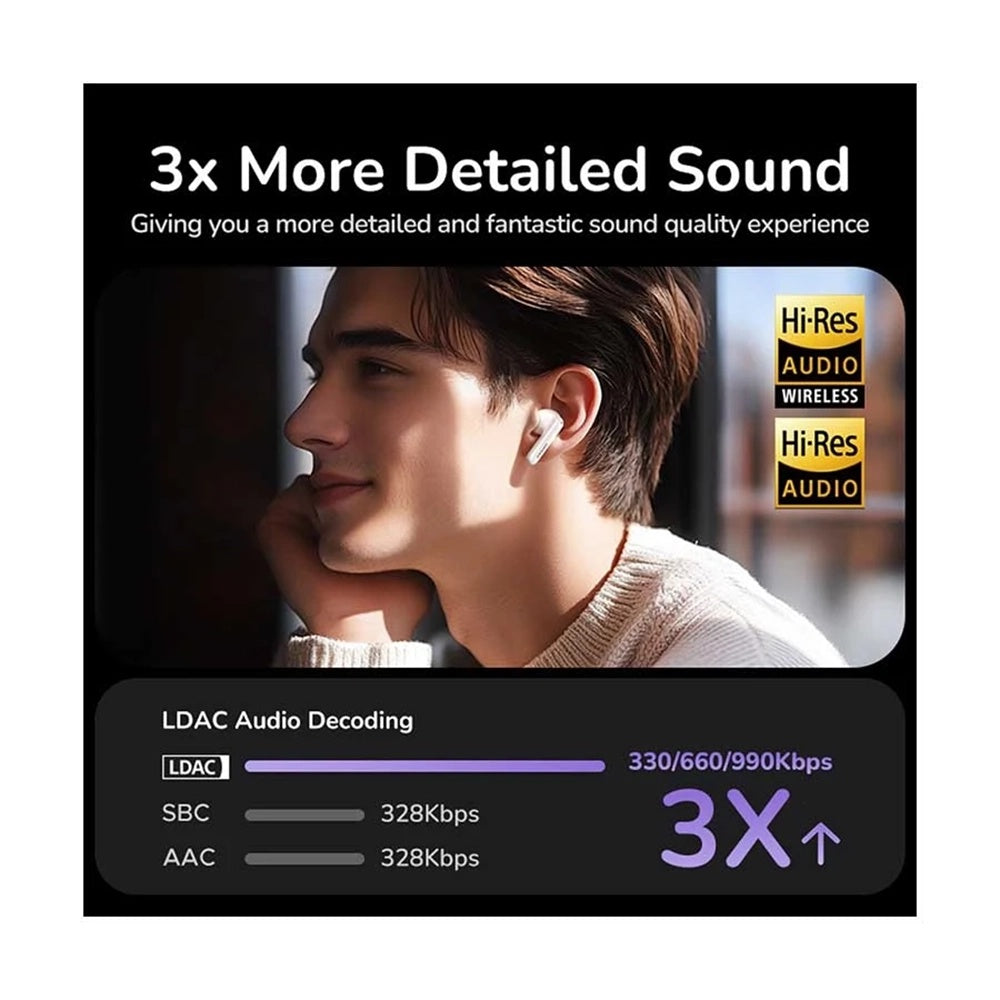 Handsfree Bluetooth UGREEN HiTune T6 Magic WS211, TWS, ANC, MultiPoint, Bijeli