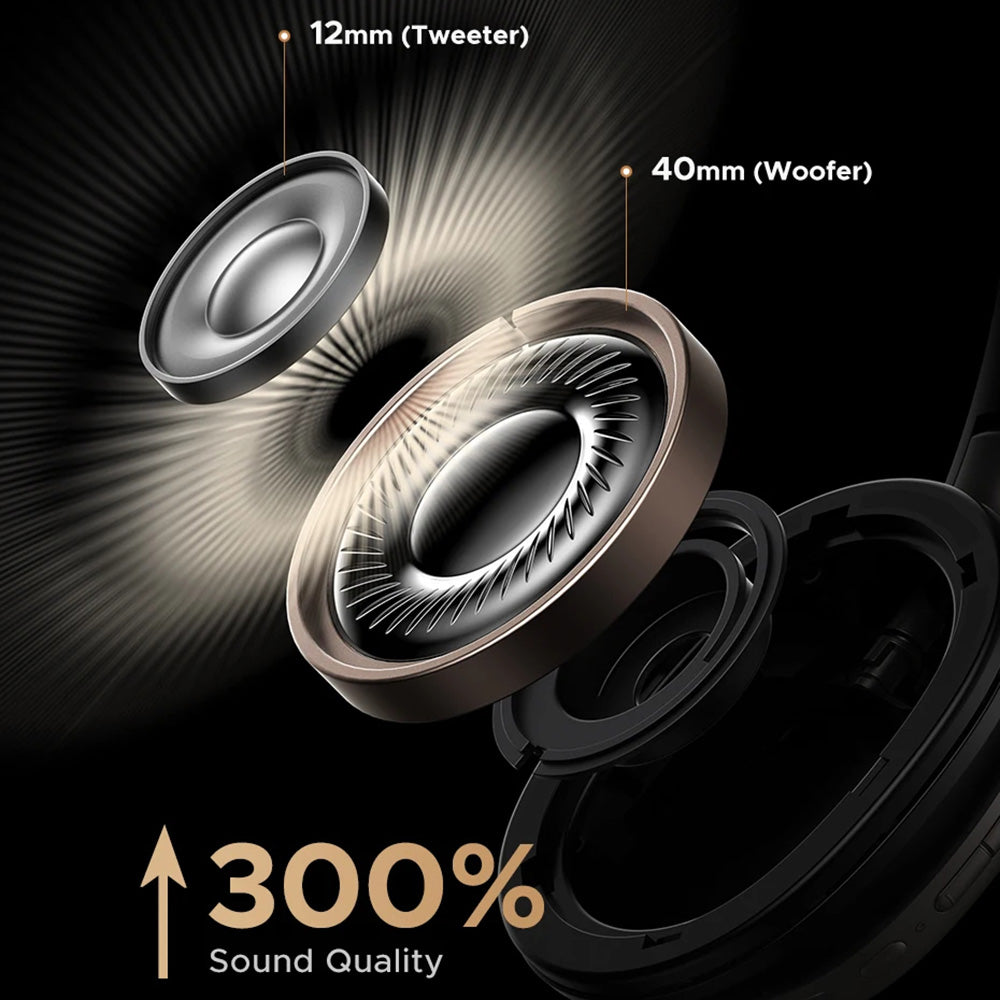 Handsfree Bluetooth UGREEN Studio Pro HP206, A2DP, ANC, Crni