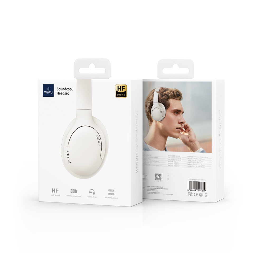 Handsfree Bluetooth WiWu TD-02, A2DP, Bijeli