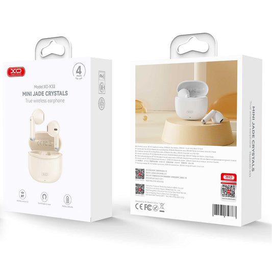 Handsfree Bluetooth XO Design X33, TWS, Bež