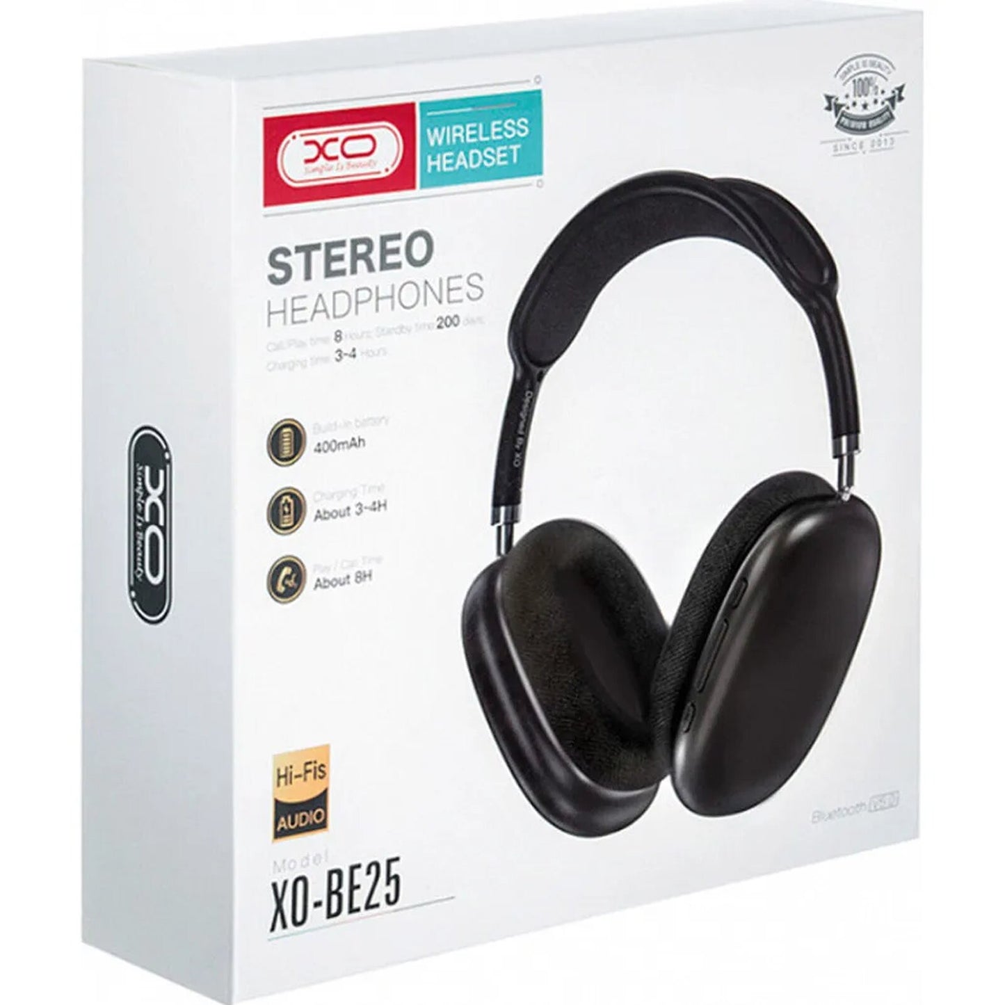 Handsfree Bluetooth XO Design BE25, A2DP, Crni