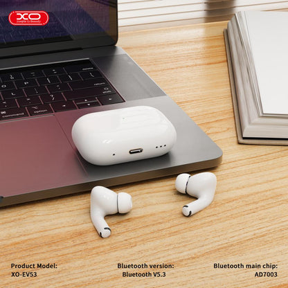 Handsfree Bluetooth XO Design EV53, TWS, ANC, Bijeli