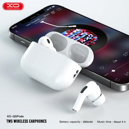 Handsfree Bluetooth XO Design Q5 Pods, TWS, Bijeli