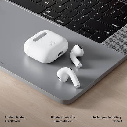Handsfree Bluetooth XO Design Q6 Pods, TWS, Bijeli