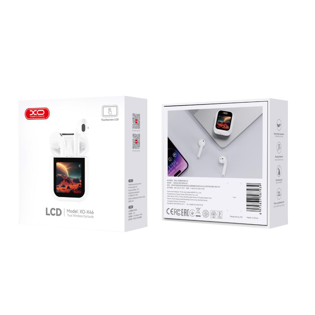 Handsfree Bluetooth XO Design X46 2th Gen, TWS, Bijela
