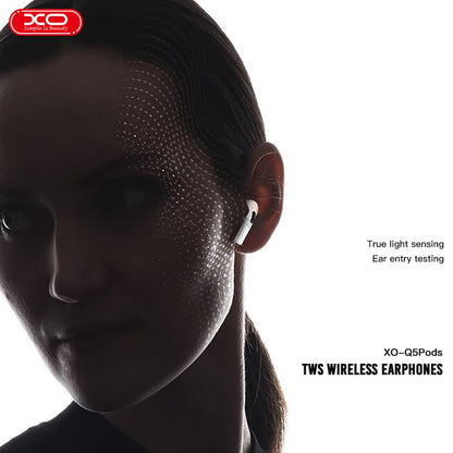 Handsfree Bluetooth XO Design Q5 Pods, TWS, Bijeli