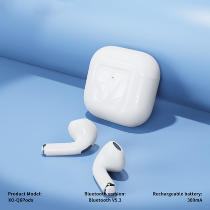 Handsfree Bluetooth XO Design Q6 Pods, TWS, Bijeli