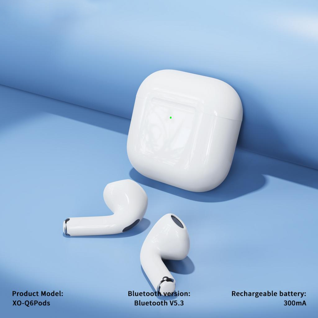 Handsfree Bluetooth XO Design Q6 Pods, TWS, Bijeli