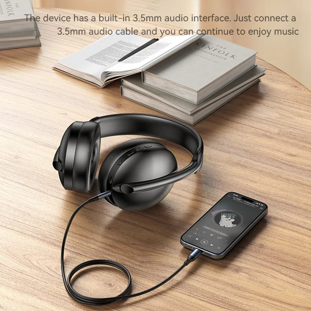 Handsfree Bluetooth Yesido EP08, A2DP, ANC, Crni