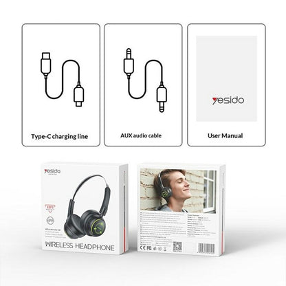 Handsfree Bluetooth Yesido EP15 Kids, A2DP, Crni