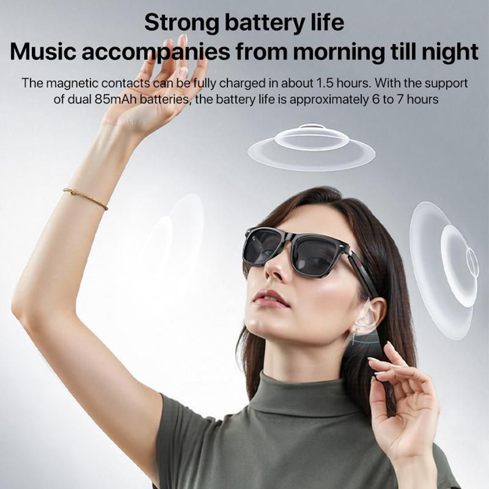 Handsfree Bluetooth Yesido IO35, Tip Sunčane naočale Unisex, A2DP, Crna