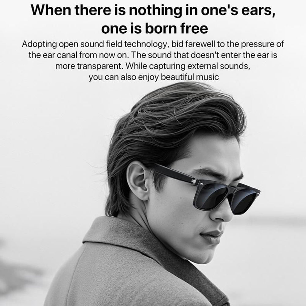 Handsfree Bluetooth Yesido IO35, Tip Sunčane naočale Unisex, A2DP, Crna
