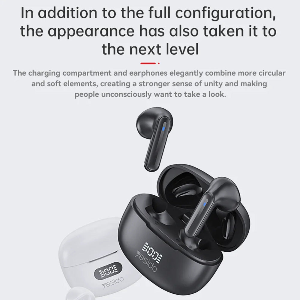 Handsfree Bluetooth Yesido TWS19, TWS, Crni