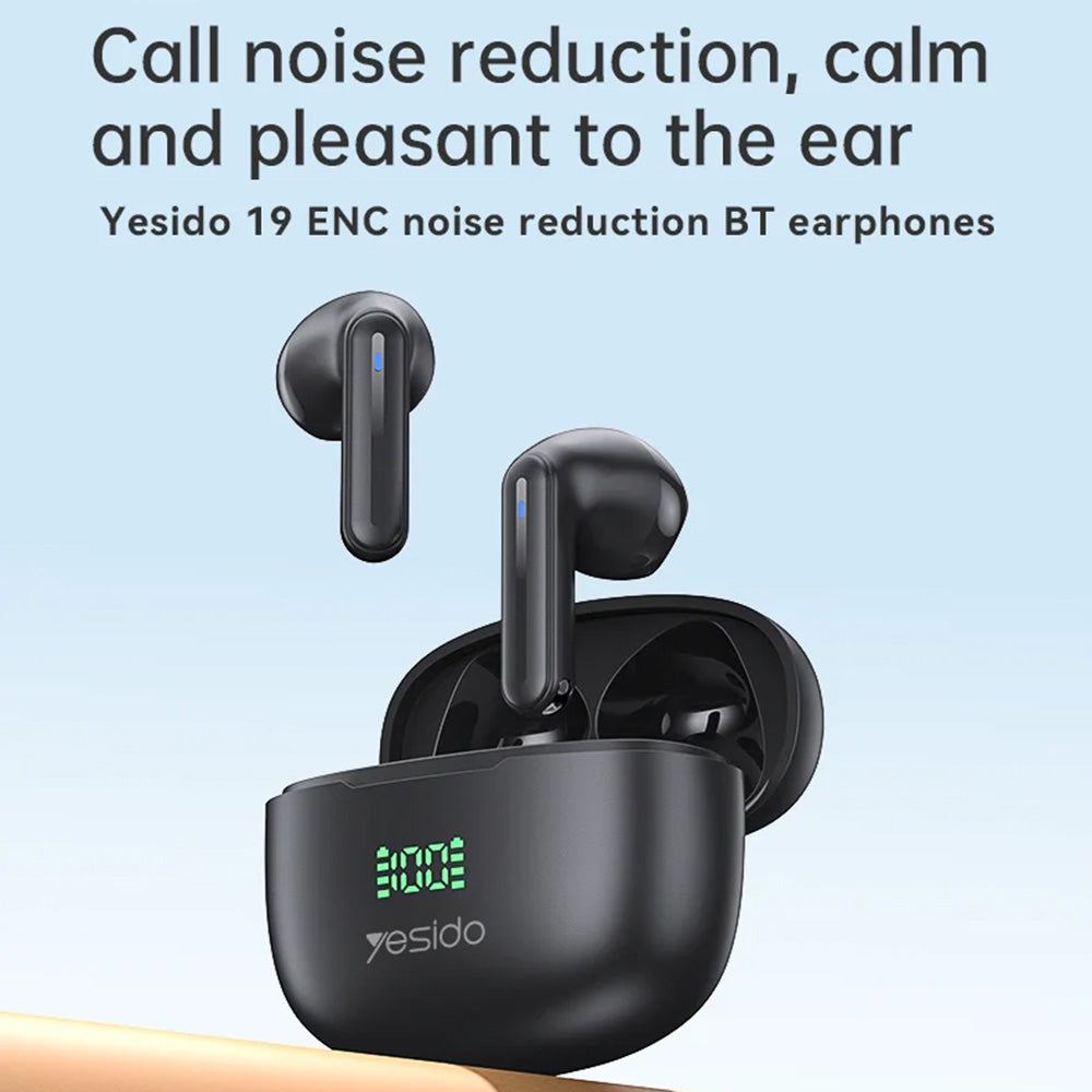 Handsfree Bluetooth Yesido TWS19, TWS, Crni